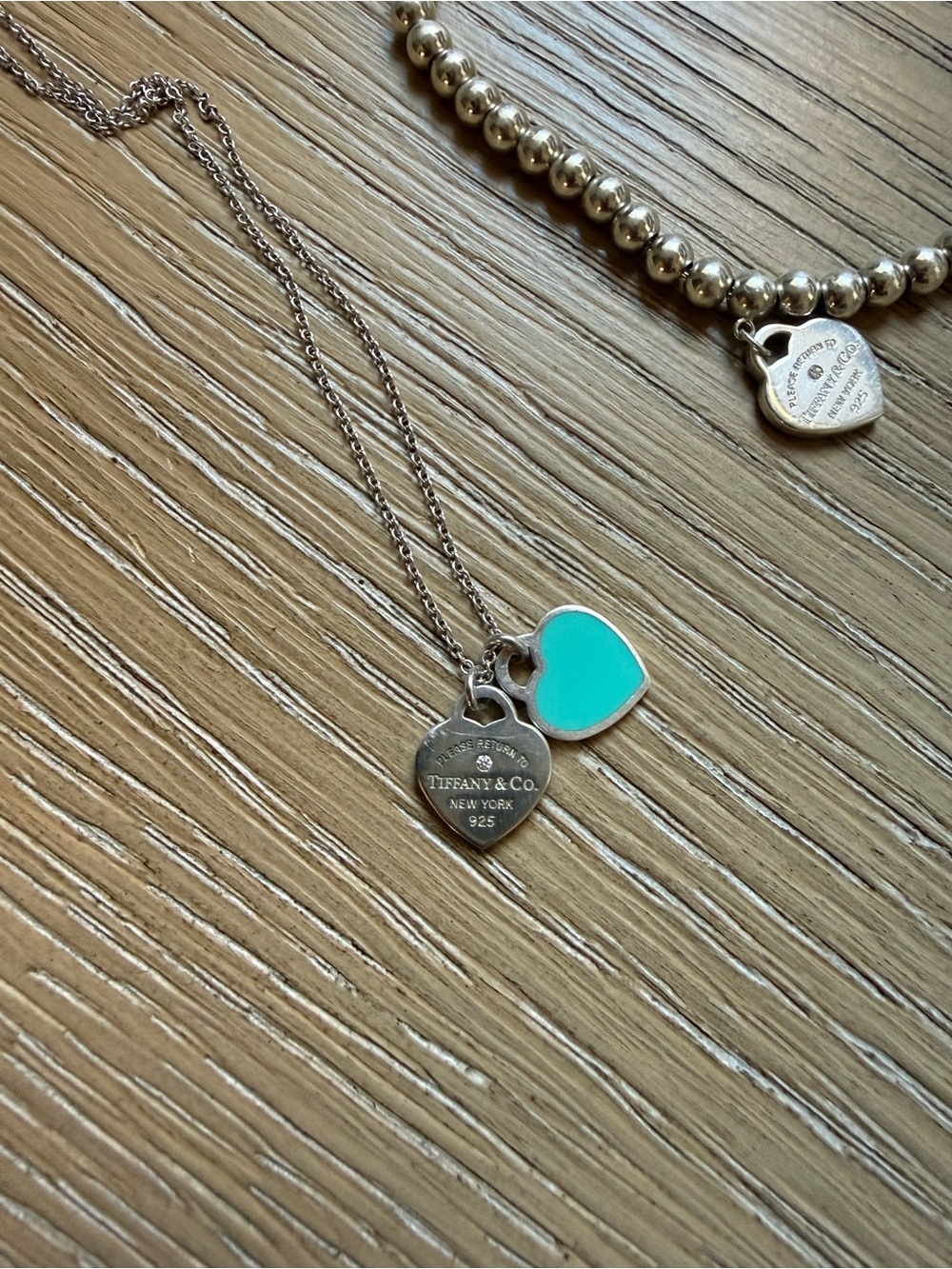 Tiffany & Co. Tiffany Blue with Diamond Heart Necklace, Bracelet, and Earrings - Picture 5 of 16